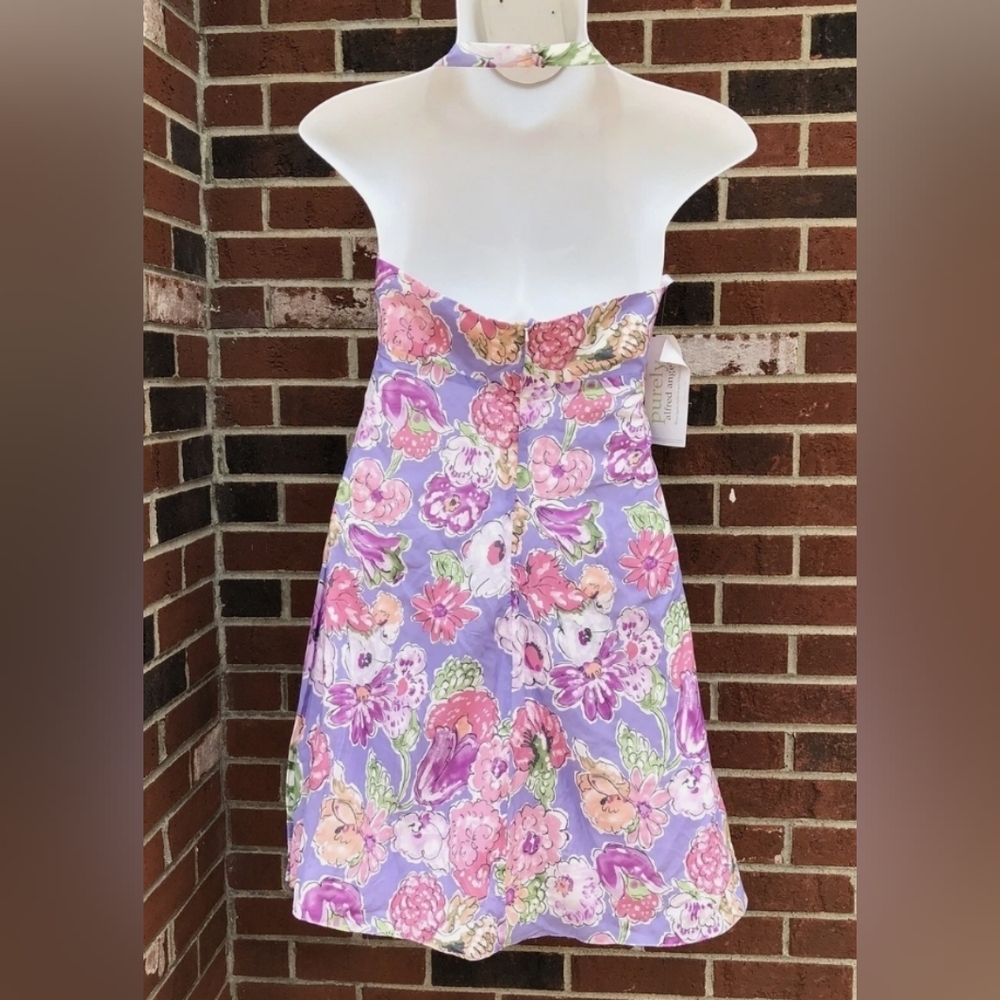 Purely Alfred Angelo floral halter sundress, Sz.8 NWT - Picture 2 of 4